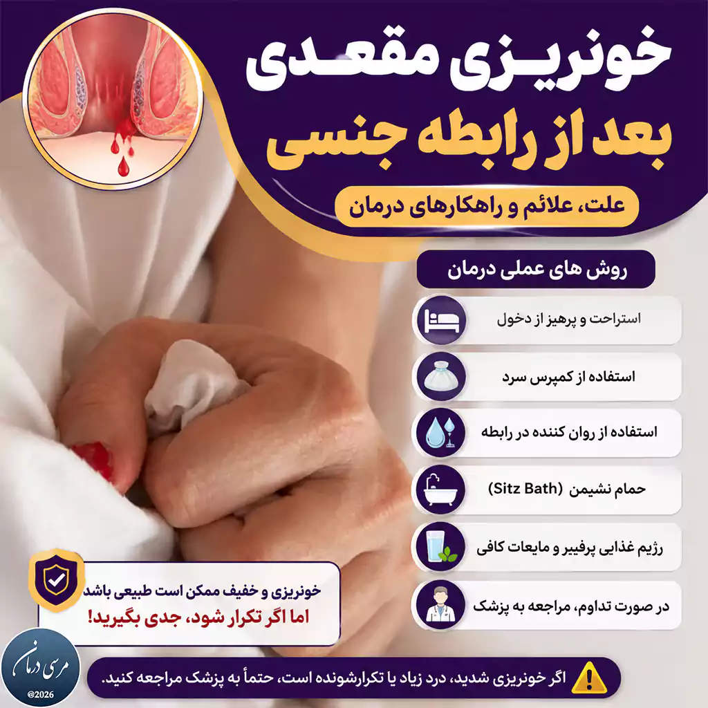 علت خونریزی مقعدی بعد از رابطه جنسی